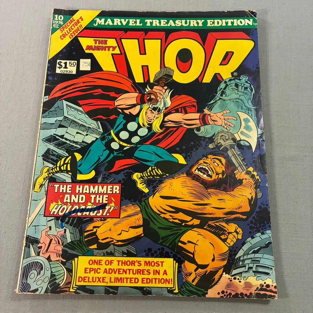 Vintage 1976 Marvel Treasury Edition #10 Mighty Thor Jack Kirby Comic See Descr